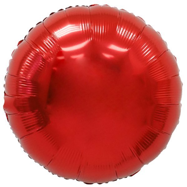 И 18 Круг Красный / Rnd Red/ 1шт/, Фольгированный шар (Испания) 45см