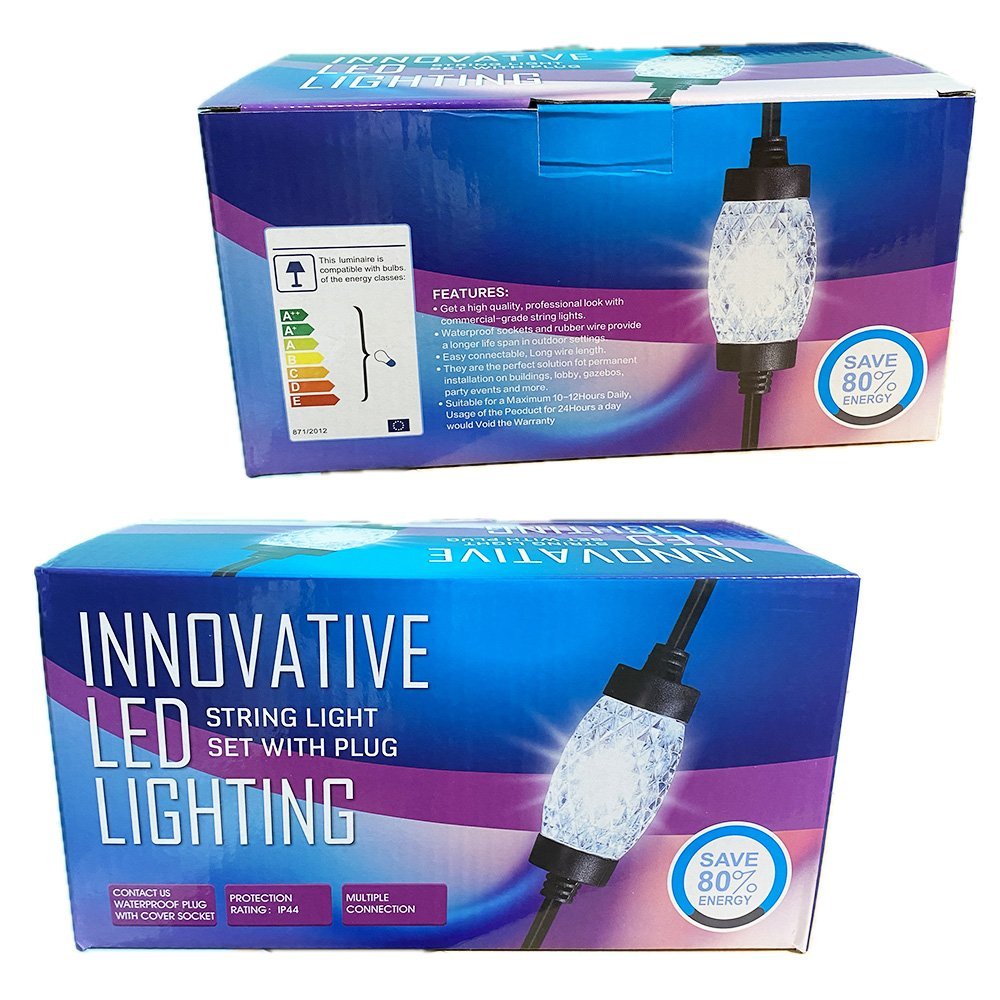 Гирлянда электрическая Хрусталики (мультицвет\тепло)