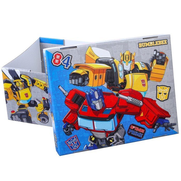 Коробка подарочная складная с крышкой, 31х25,5х16, Трансформеры ТРЕБУЕТ СБОРКИ
