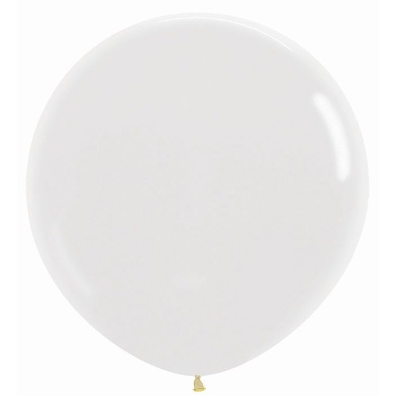 S 1М Кристал Прозрачный/ Clear / 1 шт.Латексный шар (Колумбия) 60см