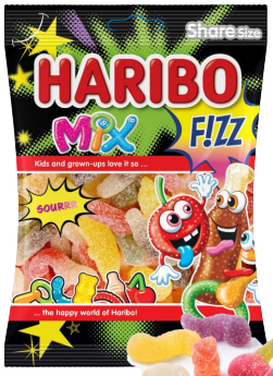 Акция! Мармелад Харибо  FIZZ MIX 70г		
