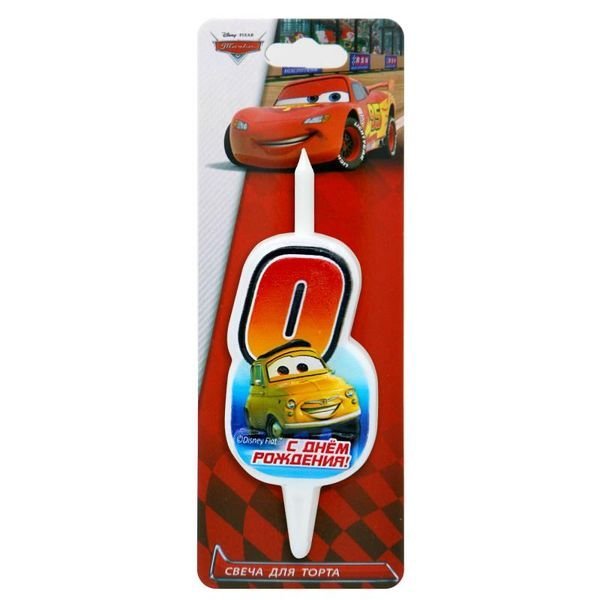 Свеча-цифра для торта Disney Тачки 0