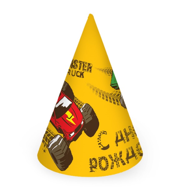 PR Колпачок Тачки Монстры Трак 6шт