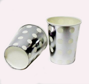 Стаканы бум. 10шт Серебро 200мл