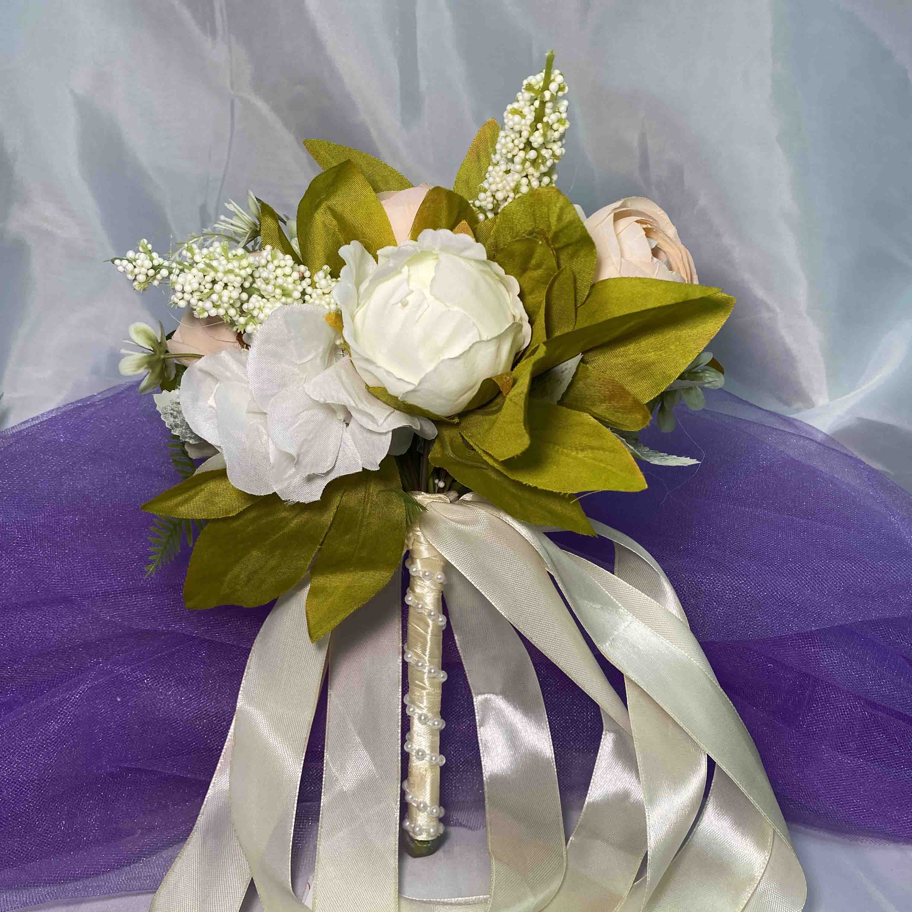 Букет невесты (зелёные тона)
