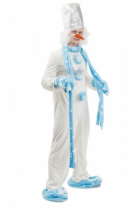 Карнавальный костюм Снеговик в шляпе, рост 110 см (Батик)