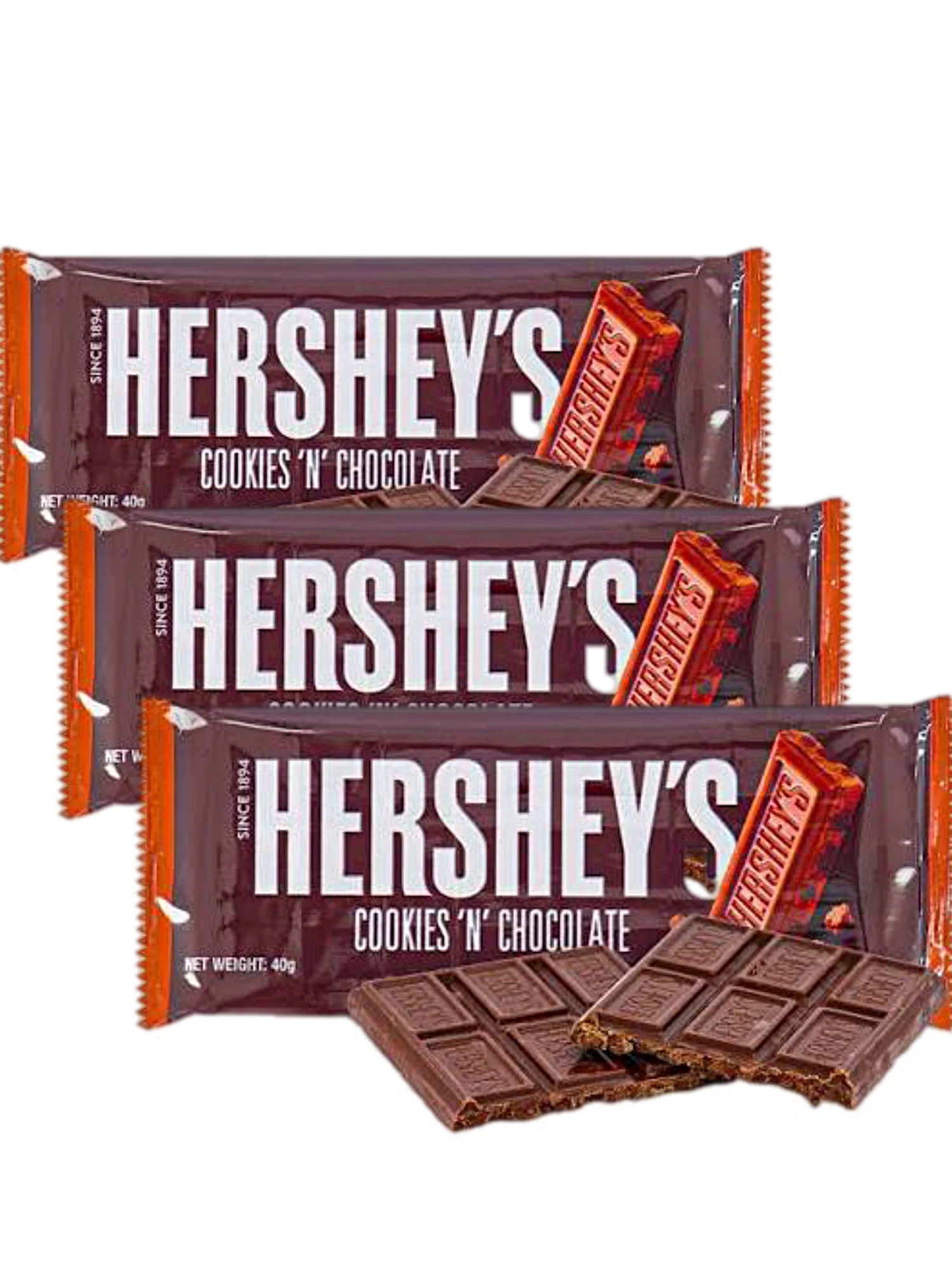 Акция!Hershey's  плитка "Cookies 'N' Chocolate" 40гр (24)