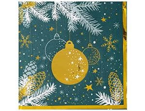 Салфетка Изумрудная Зима 33 см 6шт