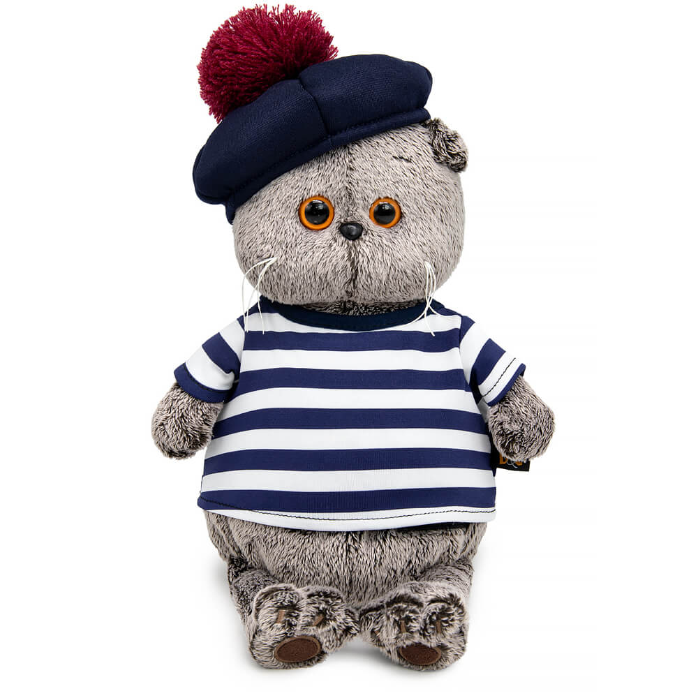 Акция! Ks22-010 Басик в тельняшке и берете.