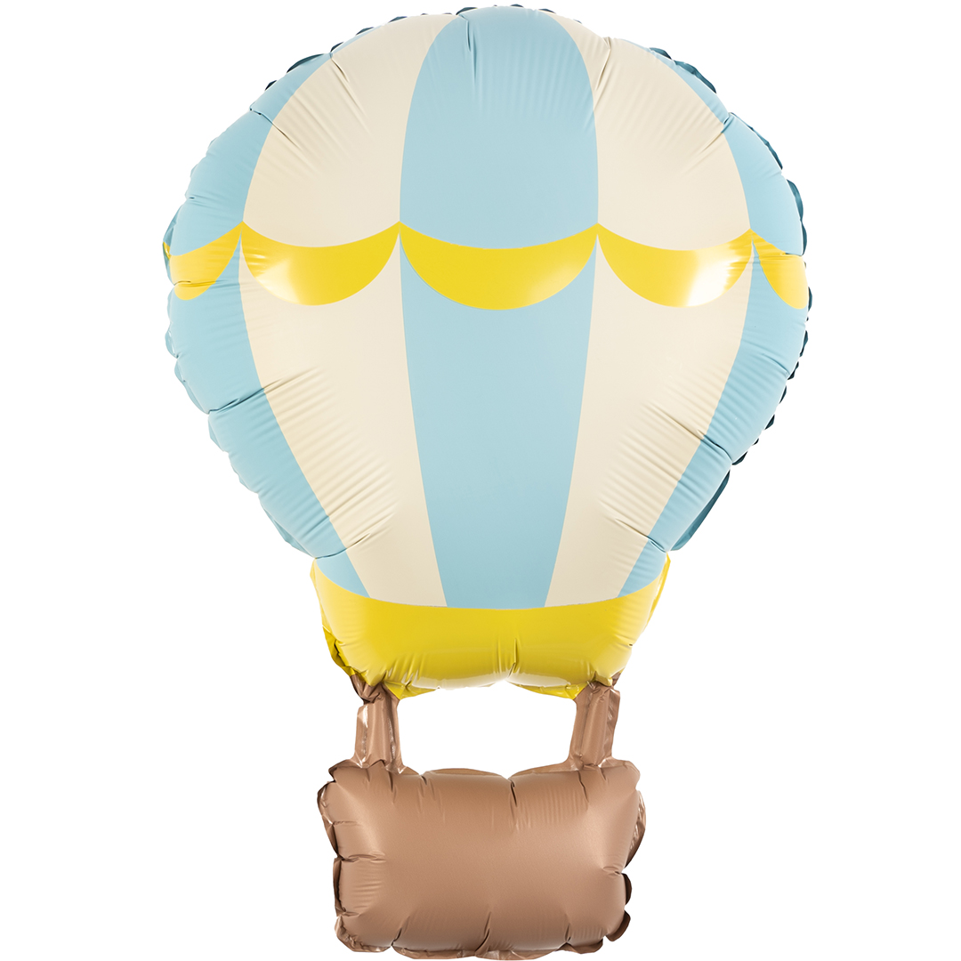 Шар (34"/86 см) Фигура, Воздушный шар,Голубой,Сатин, 1 шт