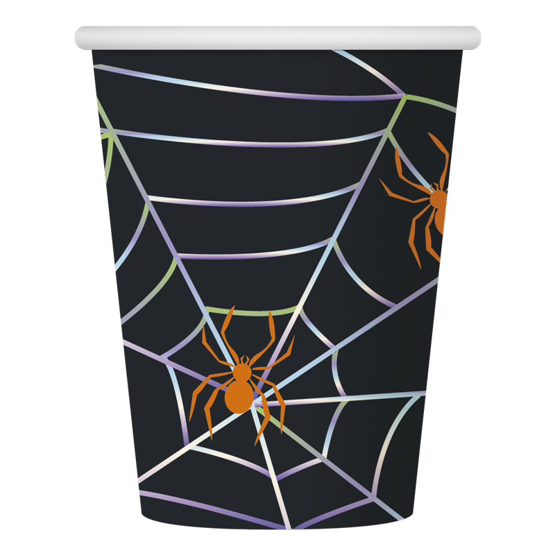 Стаканы 260мл "Хэллоуин" Паутинка /набор 6шт./ (Китай)