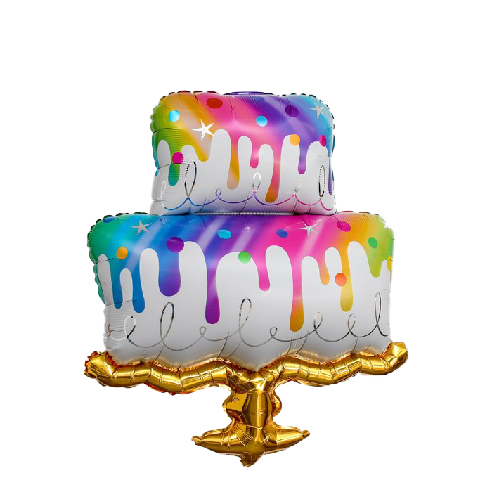 К 33 Торт радуга /Rainbow cake/ 1шт / Фольгированный шар (Китай)