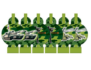 Язык-гудок с карт Камуфляж 6шт/G