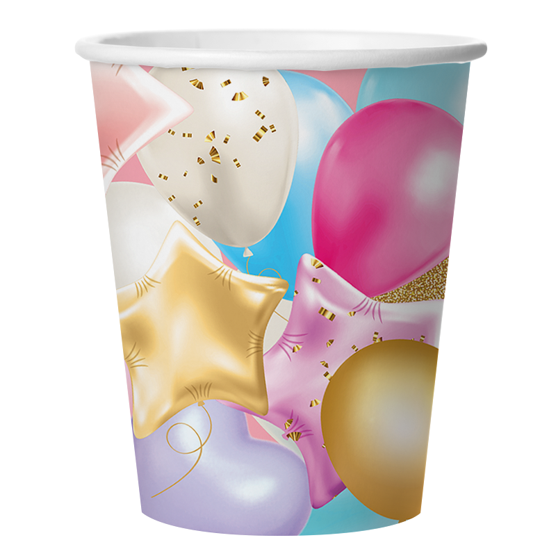 Стаканы (250 мл) Праздничные шарики, 6 шт.