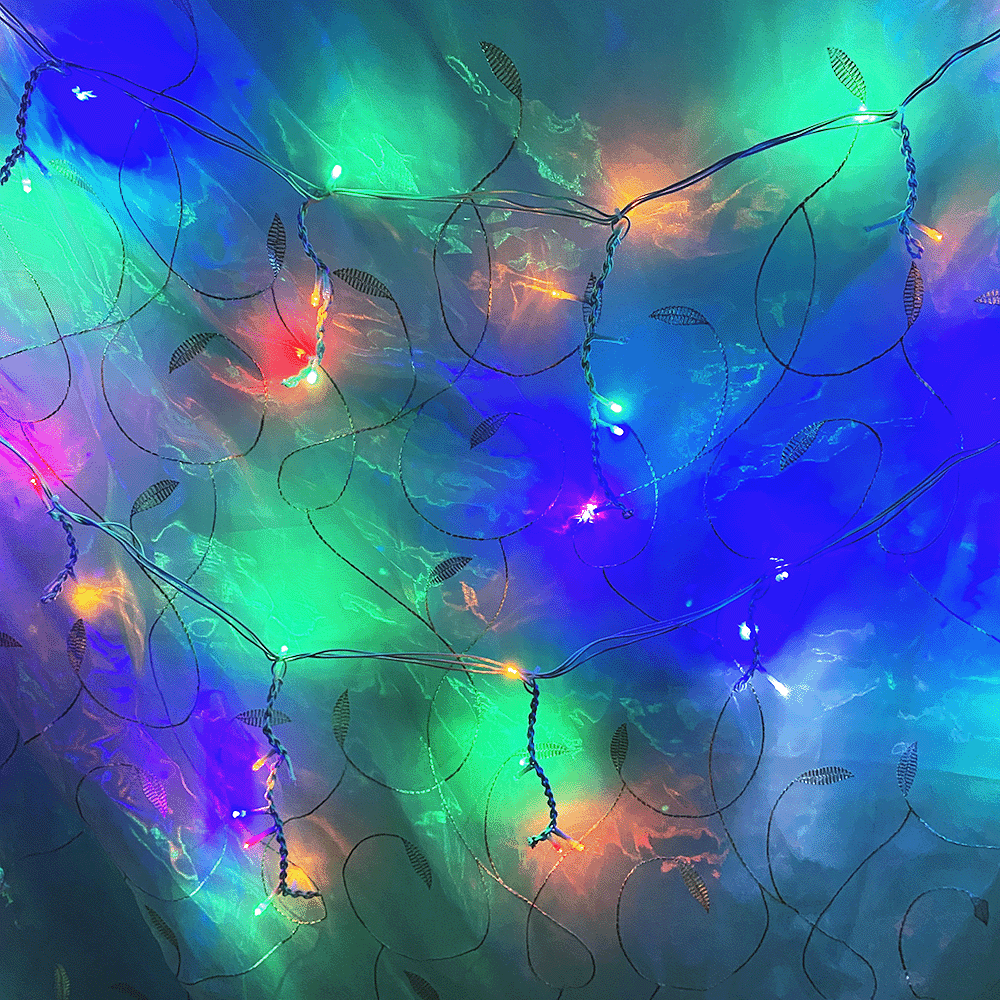 Гирлянда электрическая Бахрома 6м (уличная) мульти\ белый холод