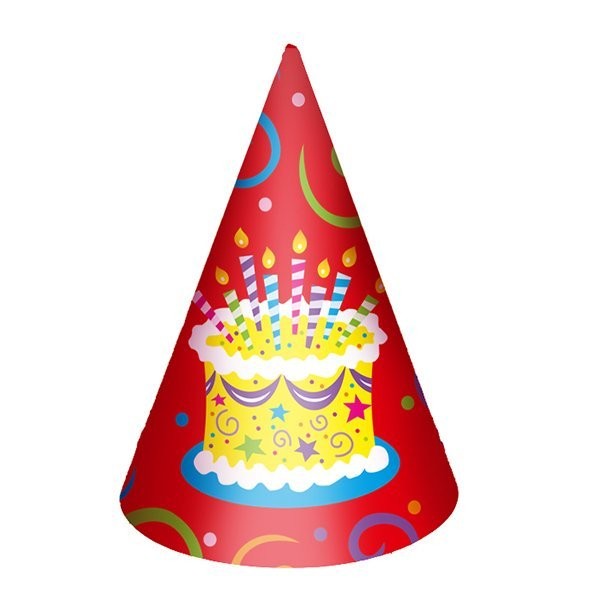 F Колпачок Торт яркий 6шт