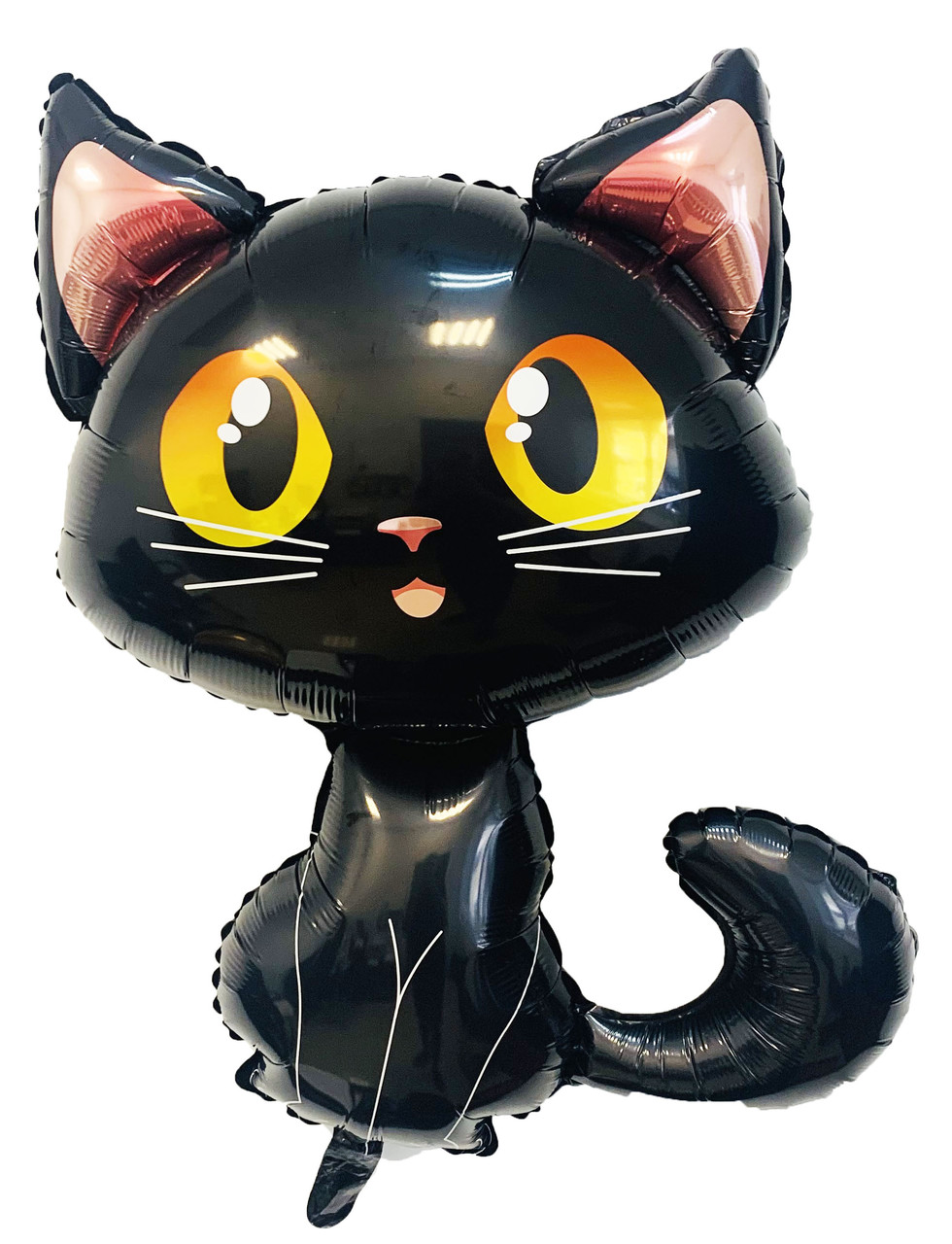 Шар (36"/91 см) Фигура, Котенок, Черный, 1 шт.