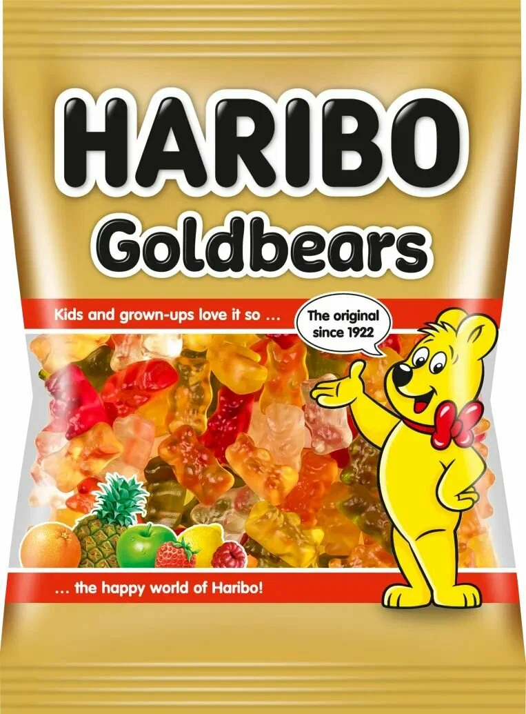 Акция! Жевательный мармеладHaribo Goldbears (Мармелад Харибо Мишки) 80гр (30)