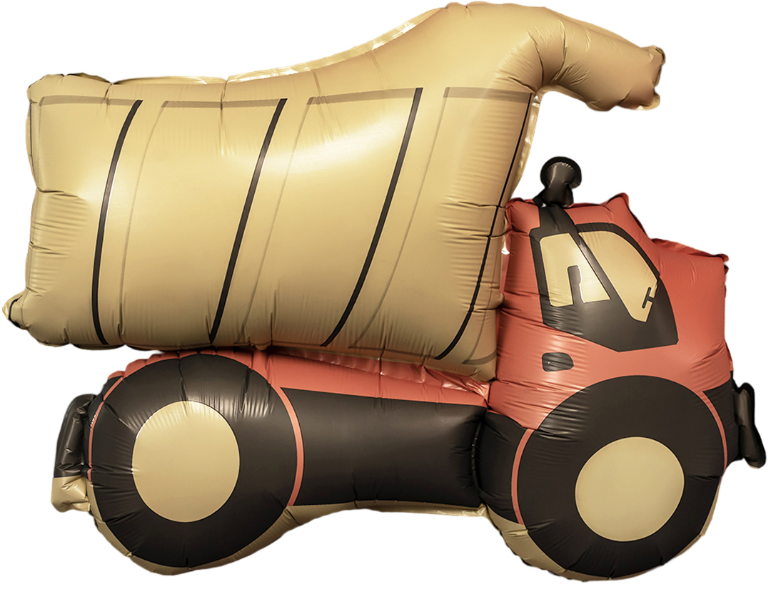 Шар (29"/74 см) Фигура, Самосвал, Сатин, 1 шт.