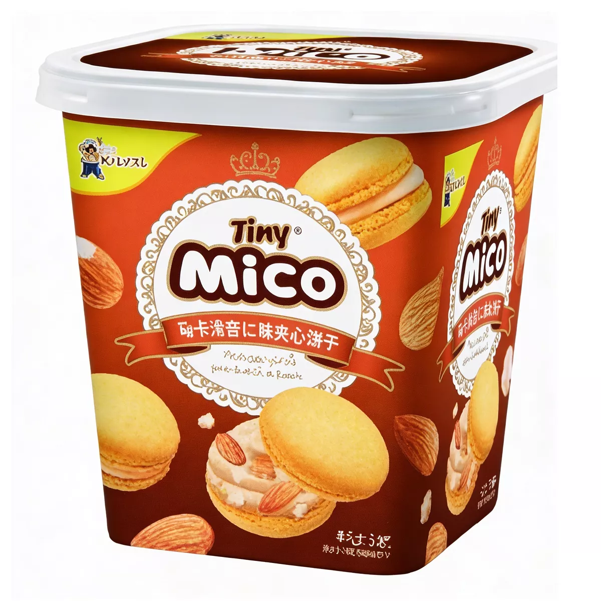 Акция!Печенье Tiny Mico Macarons Sandwich Biscuit, макарун с миндальным вкусом, 80 г