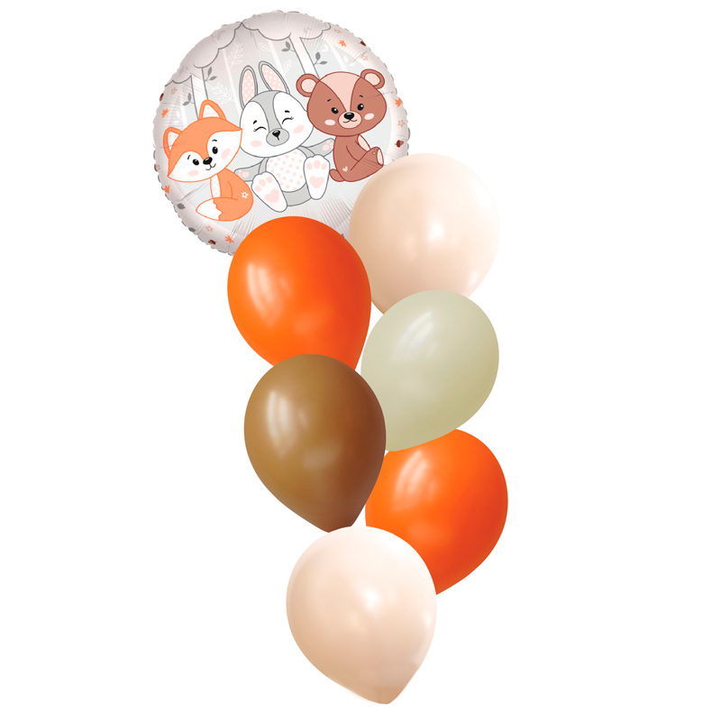 Набор шаров "Волшебный лес, животные" 7 в 1