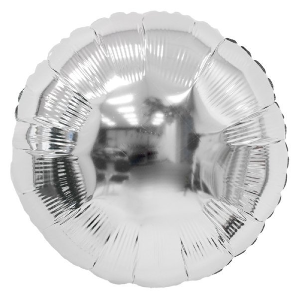 И 18 Круг Серебро/фольгированный шар  (Испания) 45см