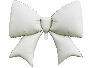 К ФИГУРА Бант белый сатин