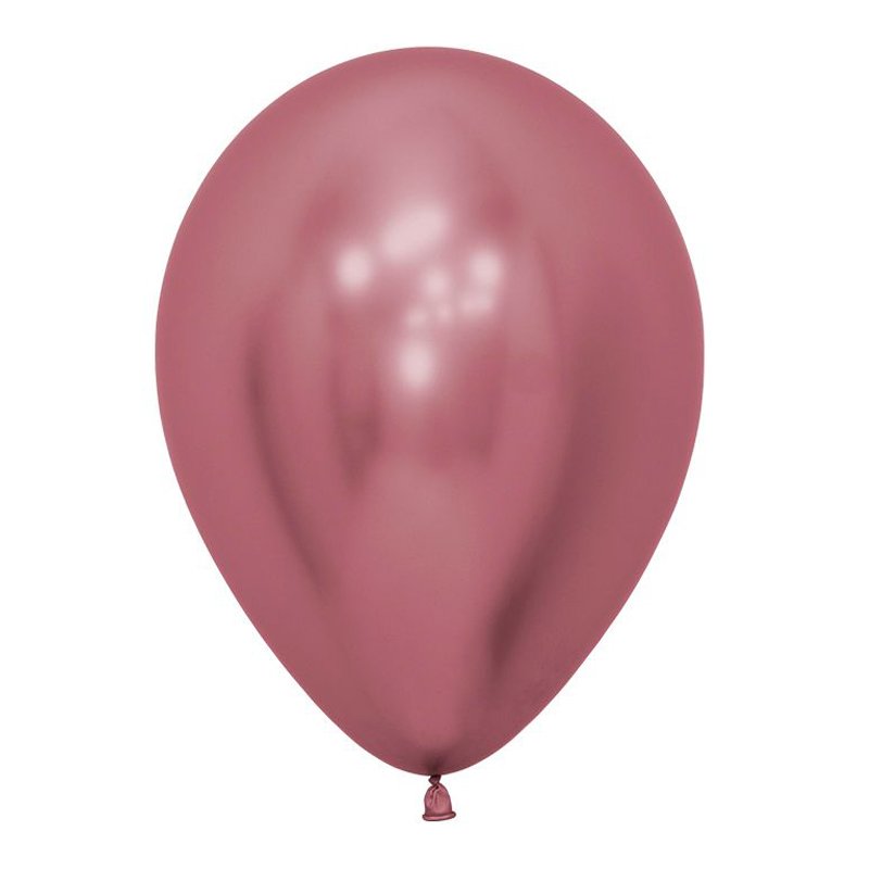 S Зеркальные шары 12 Рефлекс Розовый / Reflex Pink /Латексный шар (Колумбия)