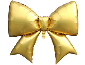 К ФИГУРА Бант золотой сатин