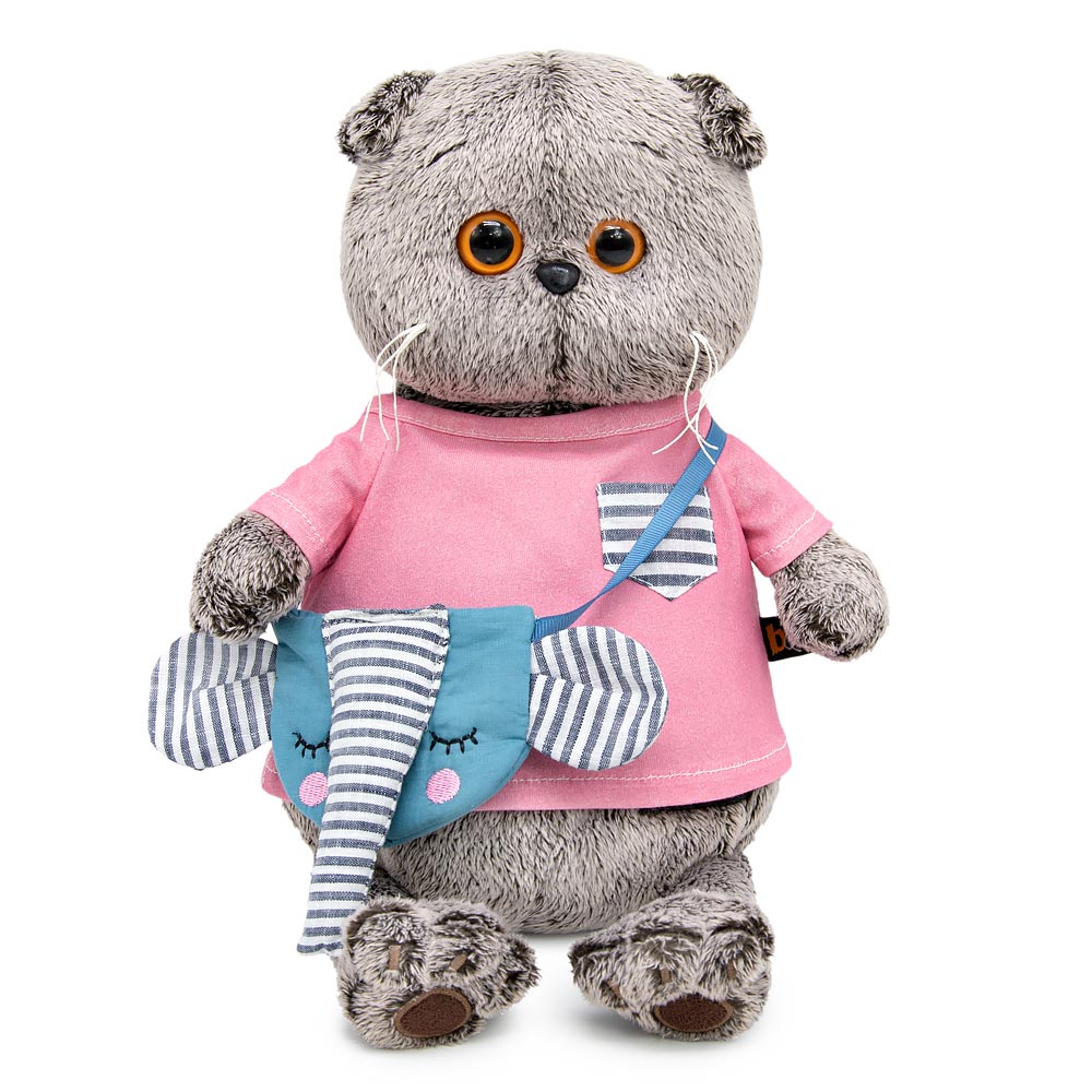 Акция! Ks25-172 Басик в футболке и с сумочкой - слоник