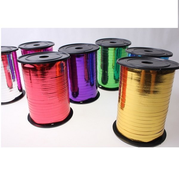 Металлизированная ленточка к шару (цена за ленточку к одному шару)