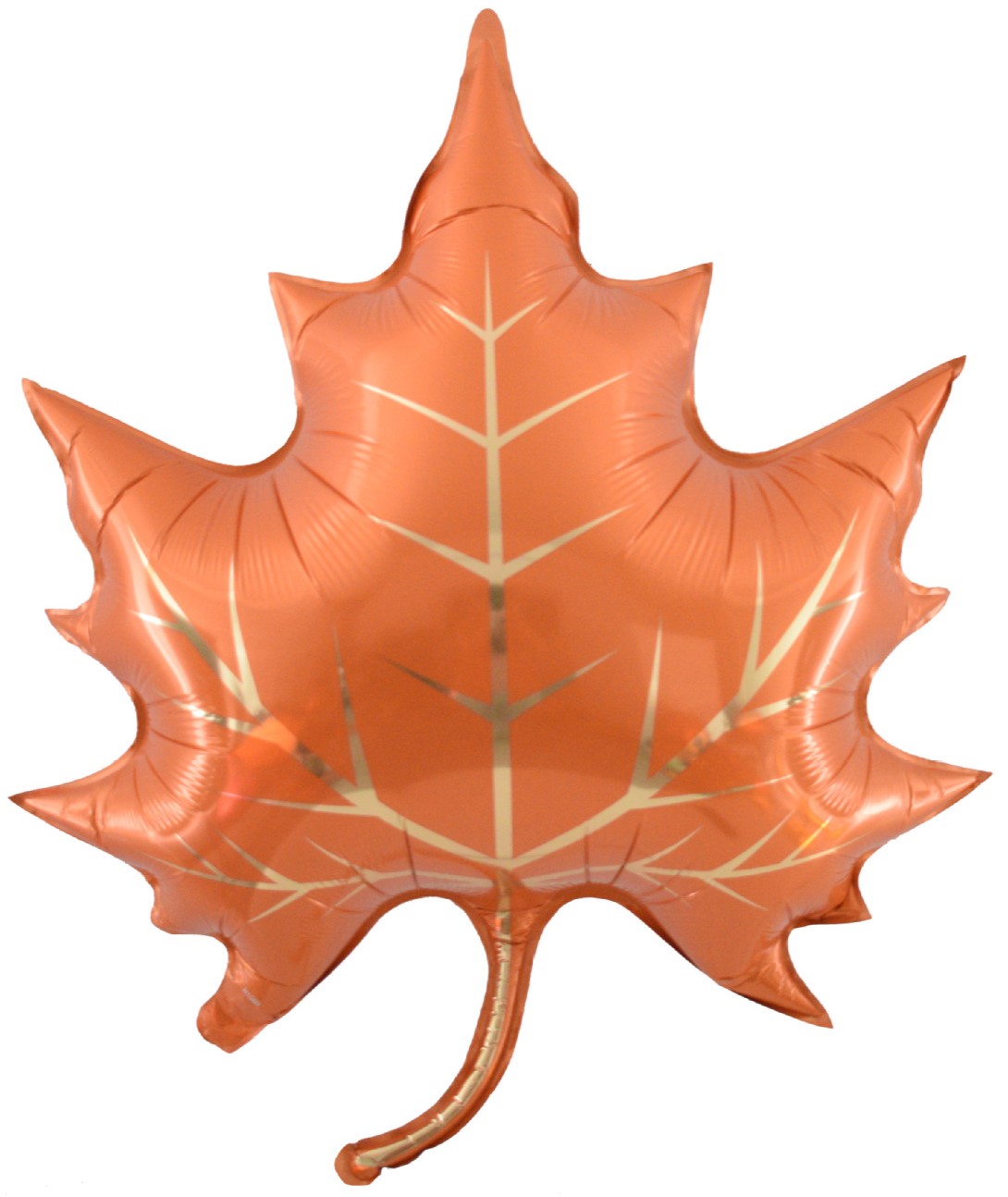 Шар (28"/71 см) Фигура, Кленовый лист, Оранжевый
