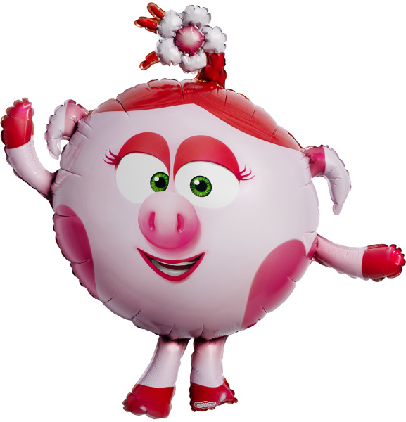 Шар (41"/104 см) Фигура, Смешарики, Нюша, 1 шт.