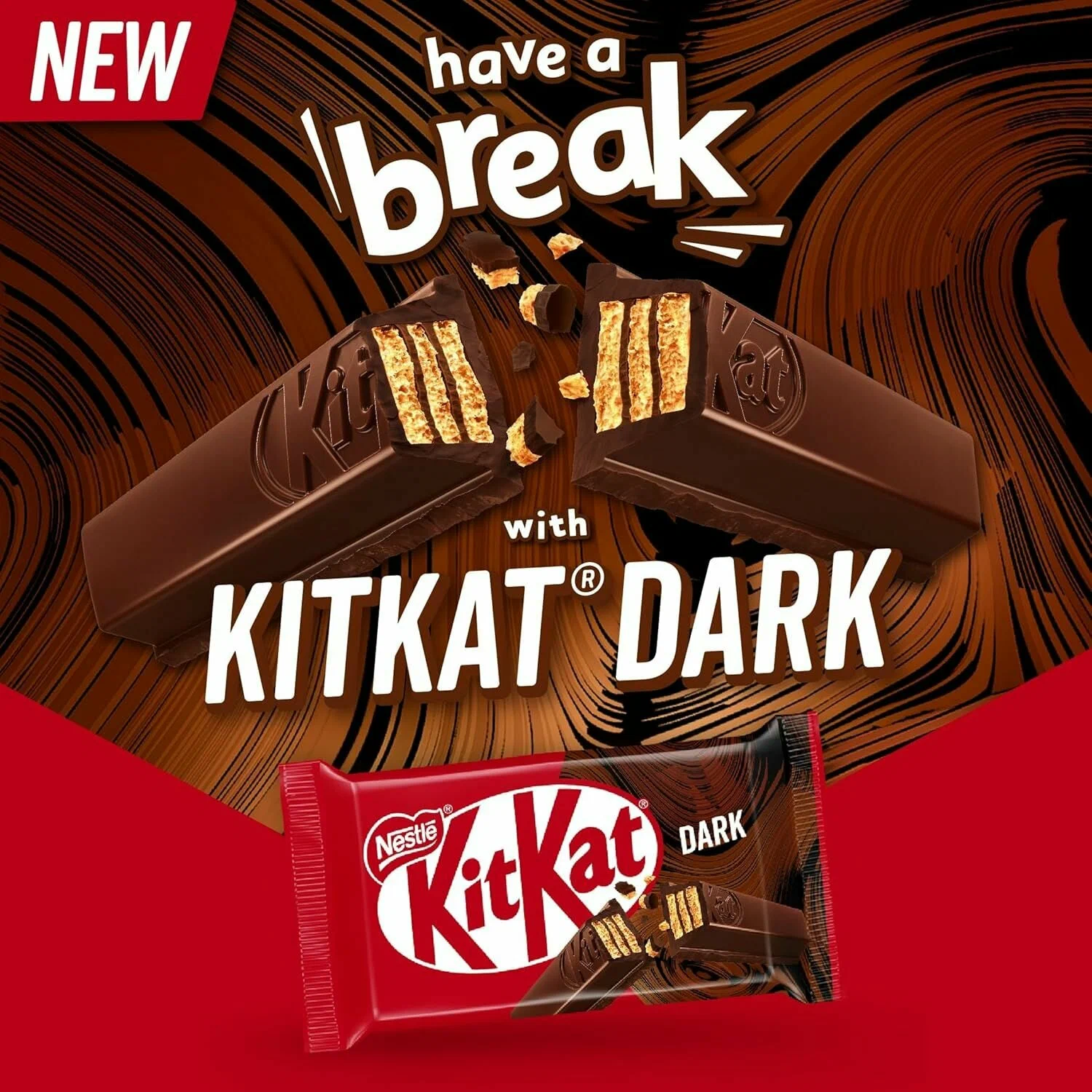 Акция! Kit Kat 4 Fingers Dark 41.5г