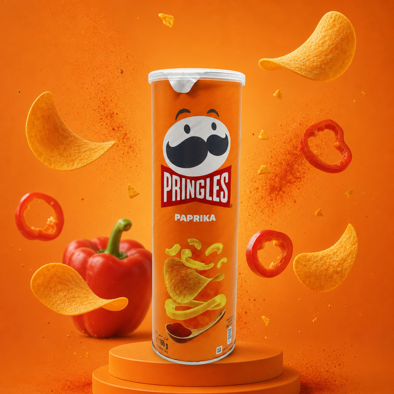 Картофельные чипсы Pringles Паприка 165 г