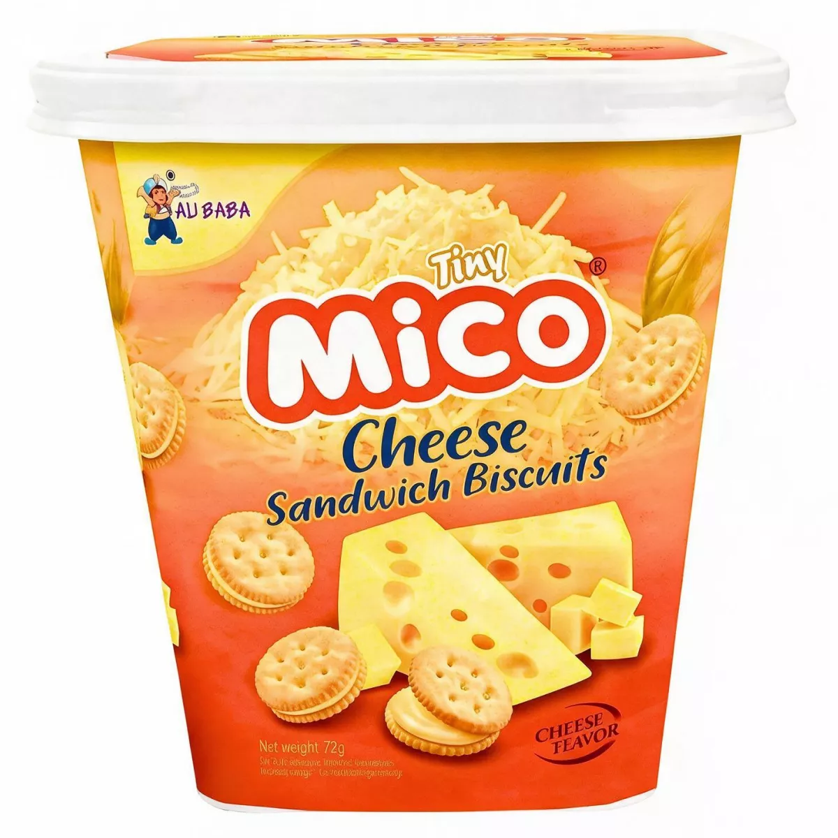 Акция! Печенье Tiny Mico Cheese Sandwich Biscuits со вкусом сыра, 72 г
