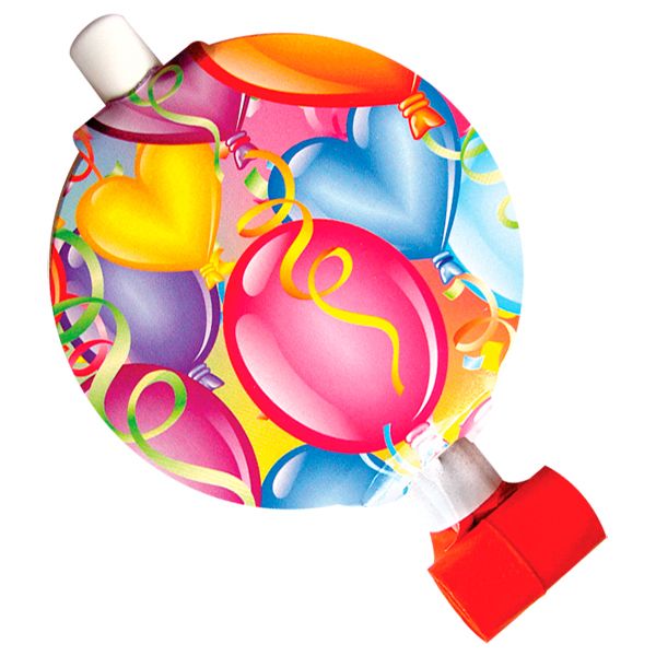 F Язычок-гудок с карточкой Праздничное настроение 6шт