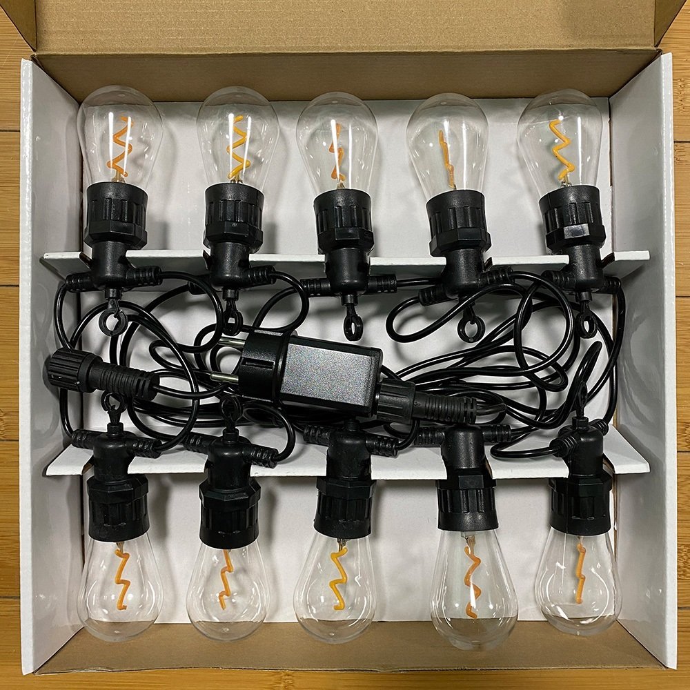  Акция! Гирлянда электрическая 10ламп Лампочки (подходит для улицы) тепло, мультицвет