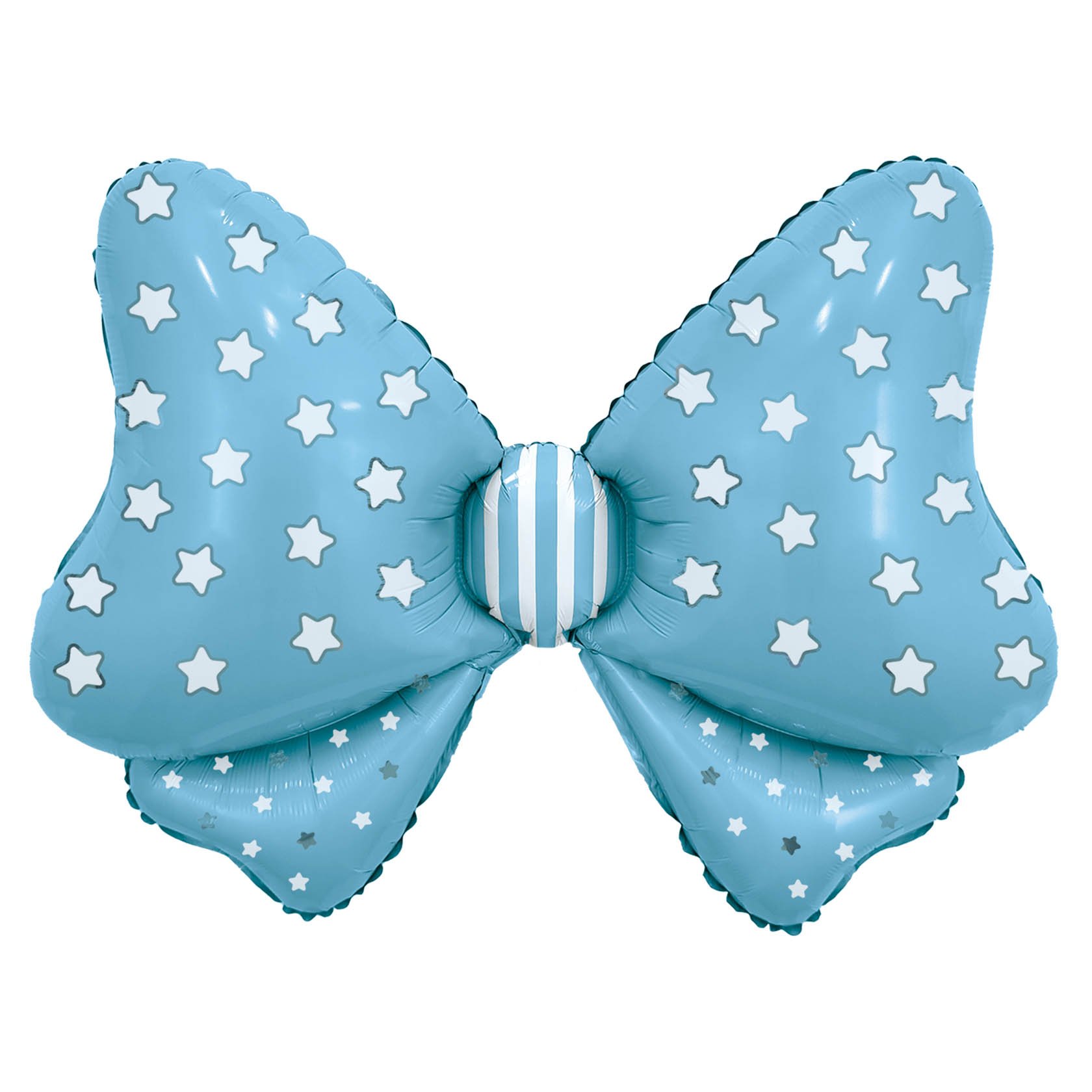 Аг Фигура Бант, Голубой /91*66см/1шт./инд.упаковка/, Фольгироанный шар (Россия)