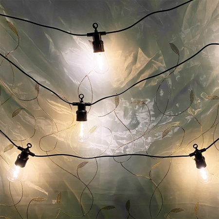  Акция! Гирлянда электрическая 10ламп Лампочки (подходит для улицы) тепло, мультицвет