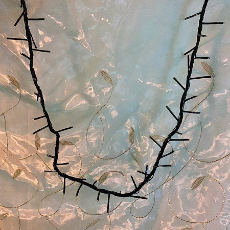 Гирлянда электрическая Розово/голубой (черн.пров)