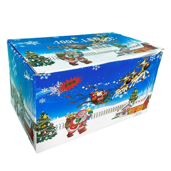 Гр.Бахрома 3м Тепло, холод, синий, мульти (черн\бел провод)