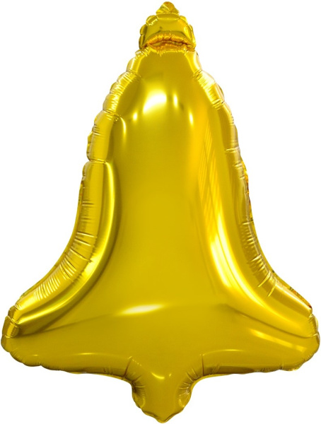 Шар (32"81см) Фигура, Колокольчик, Золото