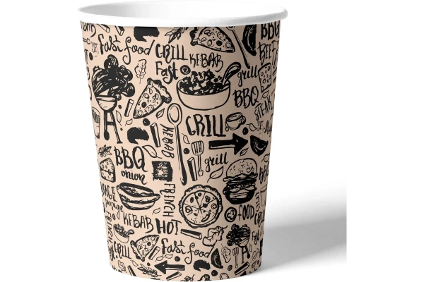 Набор бумажных стаканов Крафт 6 шт*250 мл