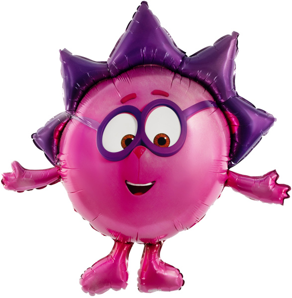 Шар (38"/97 см) Фигура, Смешарики, Ежик, 1 шт.