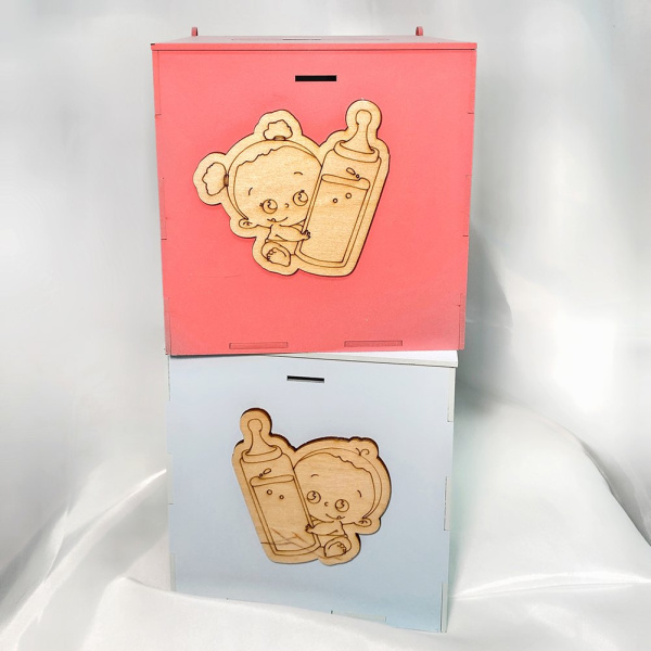 Ящик мальчик\девочка с Соской (комплект 2шт)