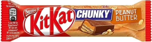 Акция!Батончик шоколадный KitKat Chunky Peanut Butter с арахисовым маслом 42г