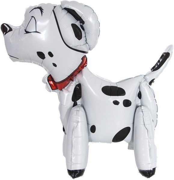 Шар 3D (23"/58 см) Фигура, Собака Далматинец , 1шт. НАДУВАЕТСЯ ВОЗДУХОМ, НЕ ЛЕТАЕТ