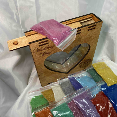 Набор для песочной церемонии (коробочка + песок)