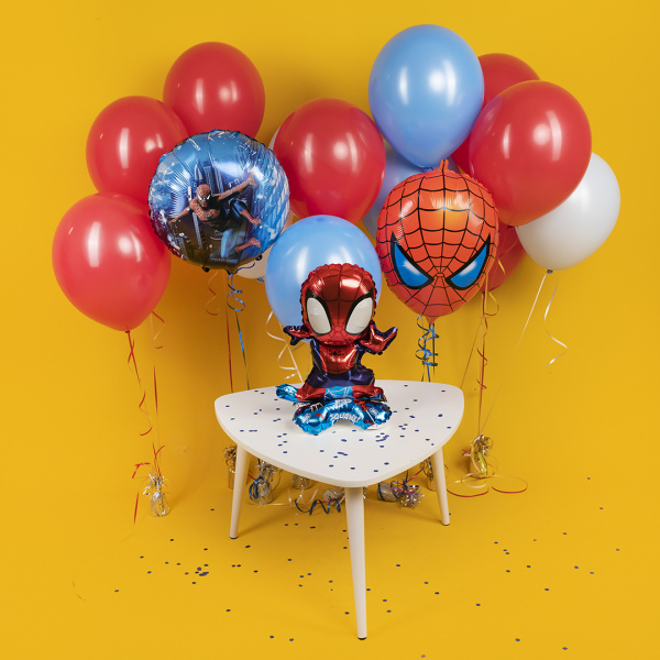 Шар 3D (22"/56 см) Фигура на подставке, Человек Паук, 1 шт, в уп.